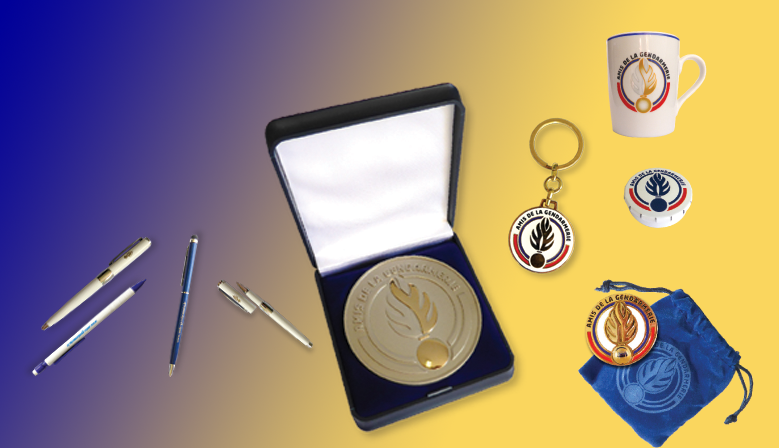 Des objets à l'image de l'association